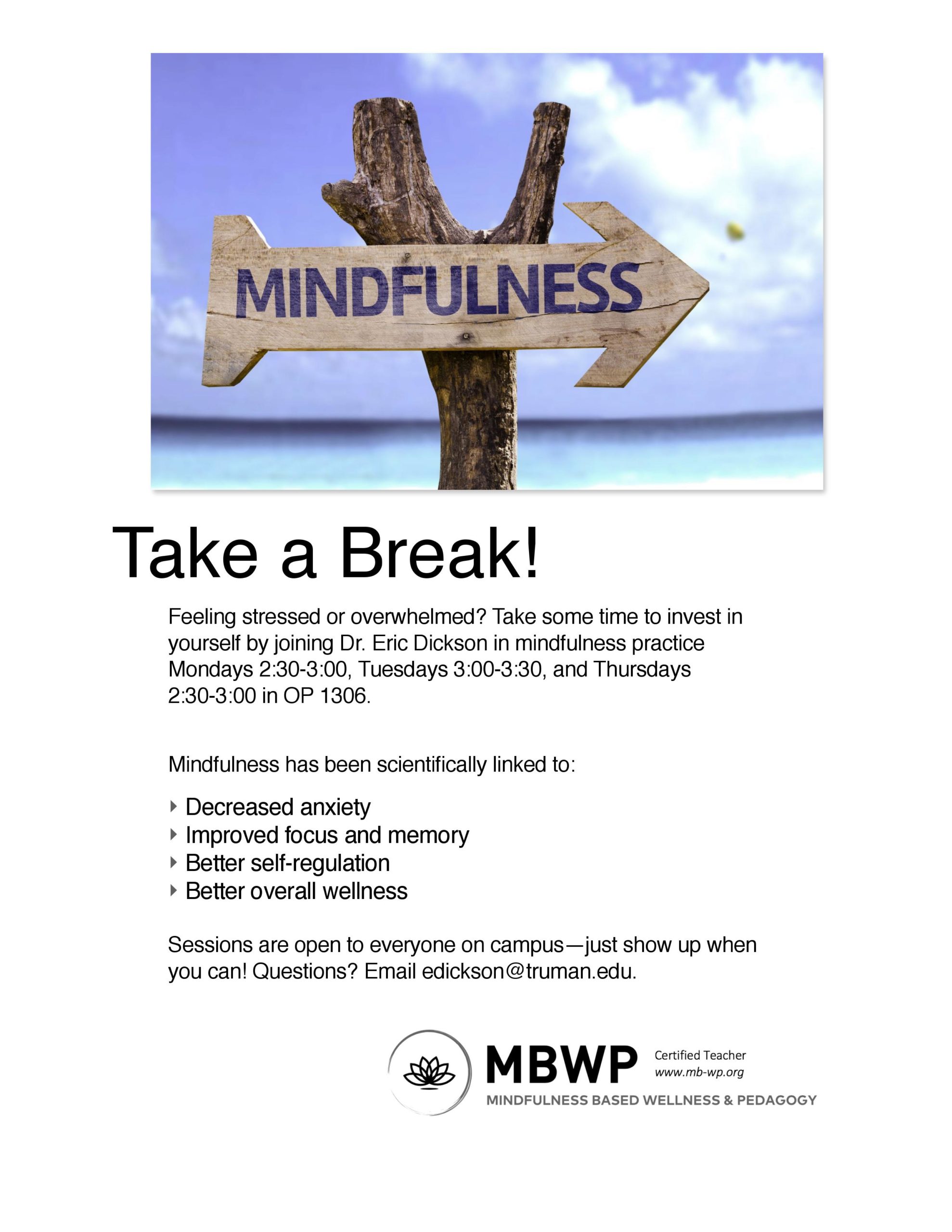 Mindfulness workshops Spring 2020