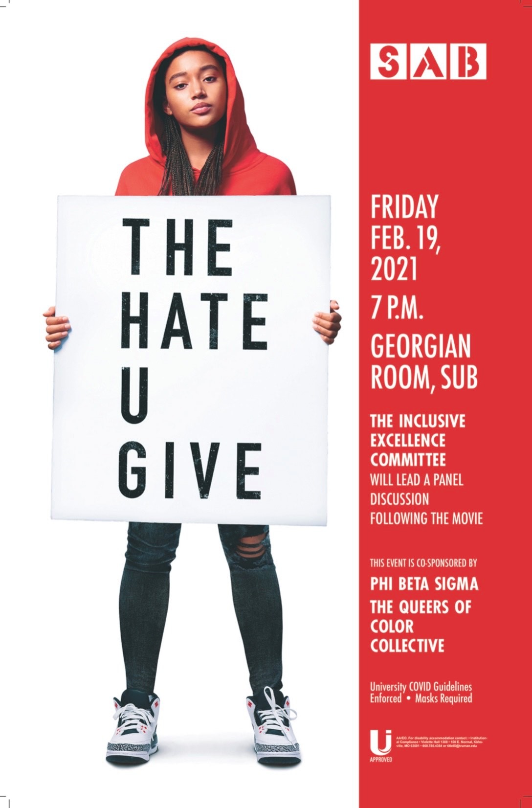The Hate U GIve viewing and discussion poster