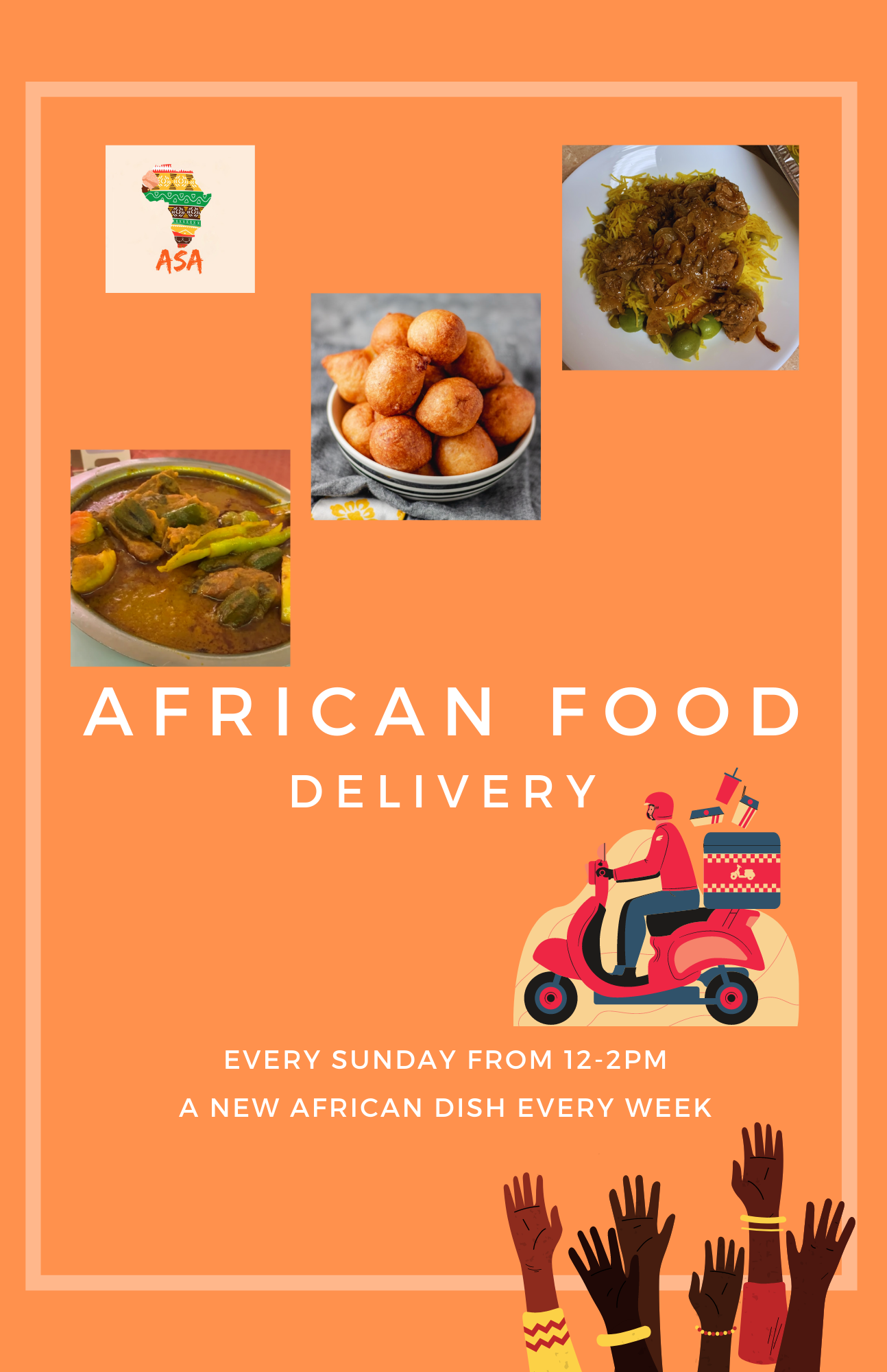 African food deliveries Flyer